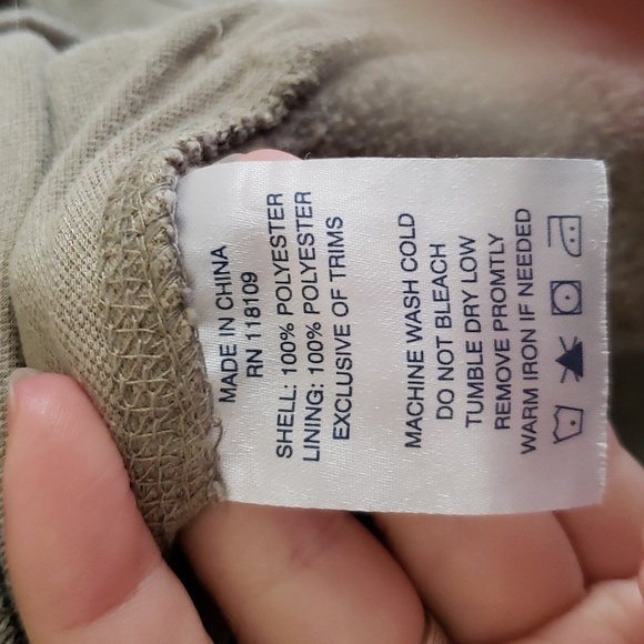 Smiths work wear fleece like quarter zip pullover neutral tan, men's size 2XL - Picture 6 of 7